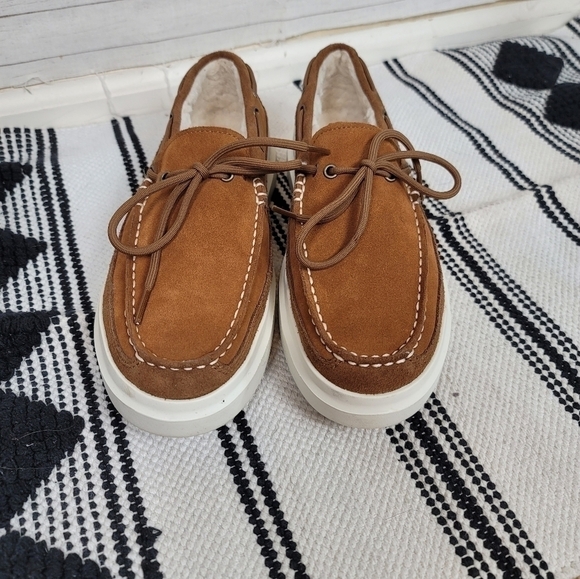 Cole Haan Grandpro Rally Slipon Moccasin Loafer in Tan, sz 7 - Picture 5 of 15